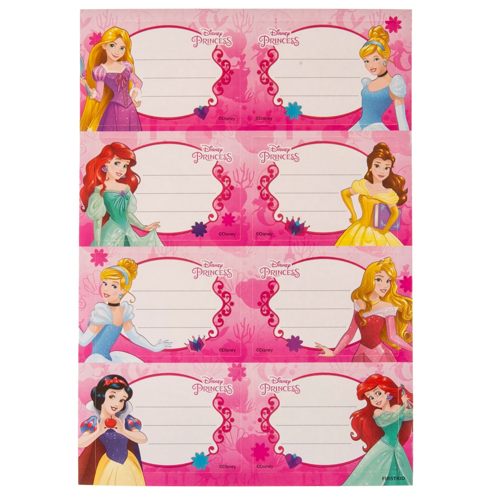 Buy Disney Princess Name Labels (A4, 2 Sheets) Online in Dubai & the  UAE|Toys 'R' Us