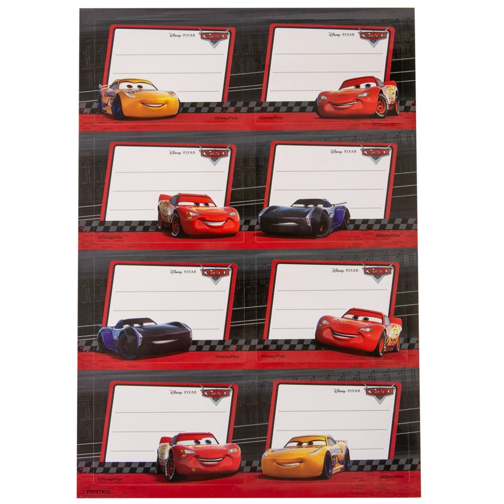 Buy Cars Name Labels (A4, 2 Sheets) Online in Dubai & the UAE|Toys 'R' Us