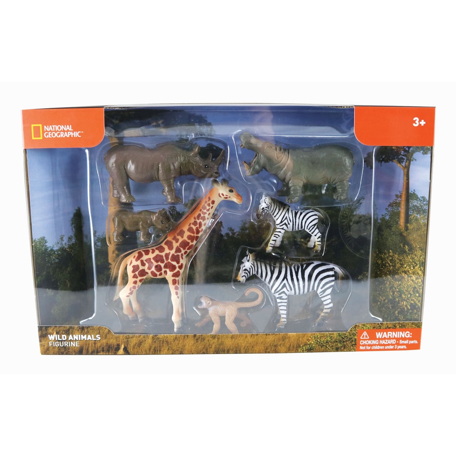 Buy Nat Geo 7-Piece Wild Animal Play Set with Hippos and Rhinoceros Online  in Dubai & the UAE|Toys 'R' Us