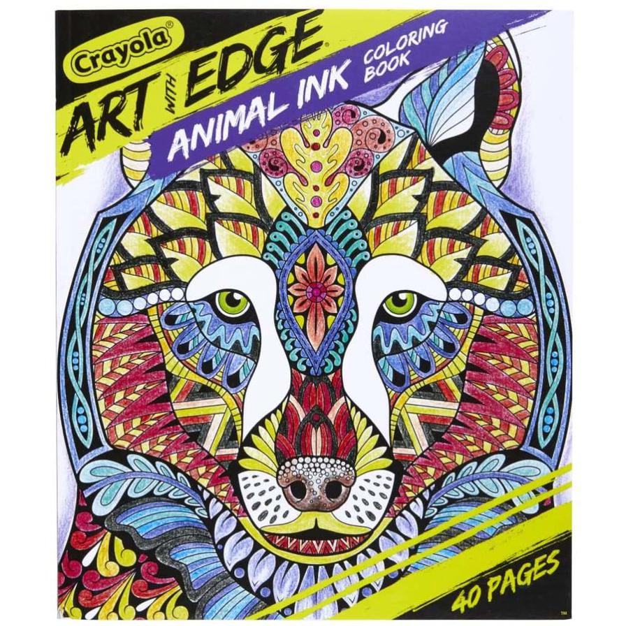 Buy Crayola Art With Edge, Animal Ink Doodle Activity Book Online ...