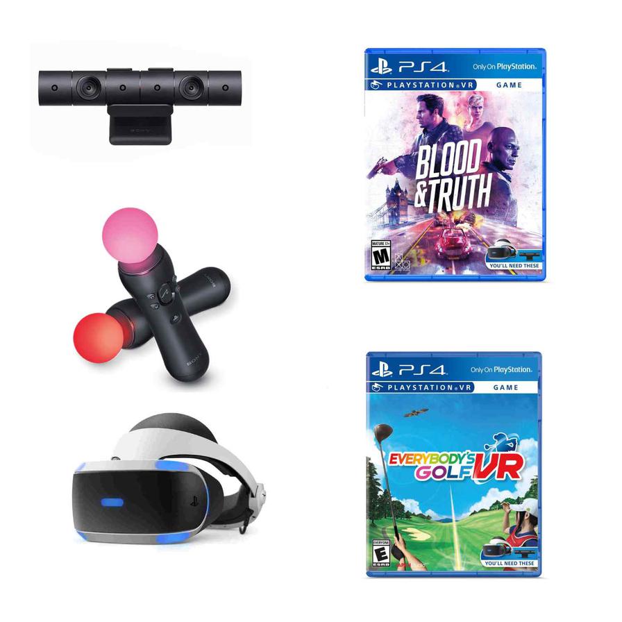 Buy PlayStation VR Headset + Camera + 2 Controllers + 2 Games for PS4 Online Dubai the 'R' Us